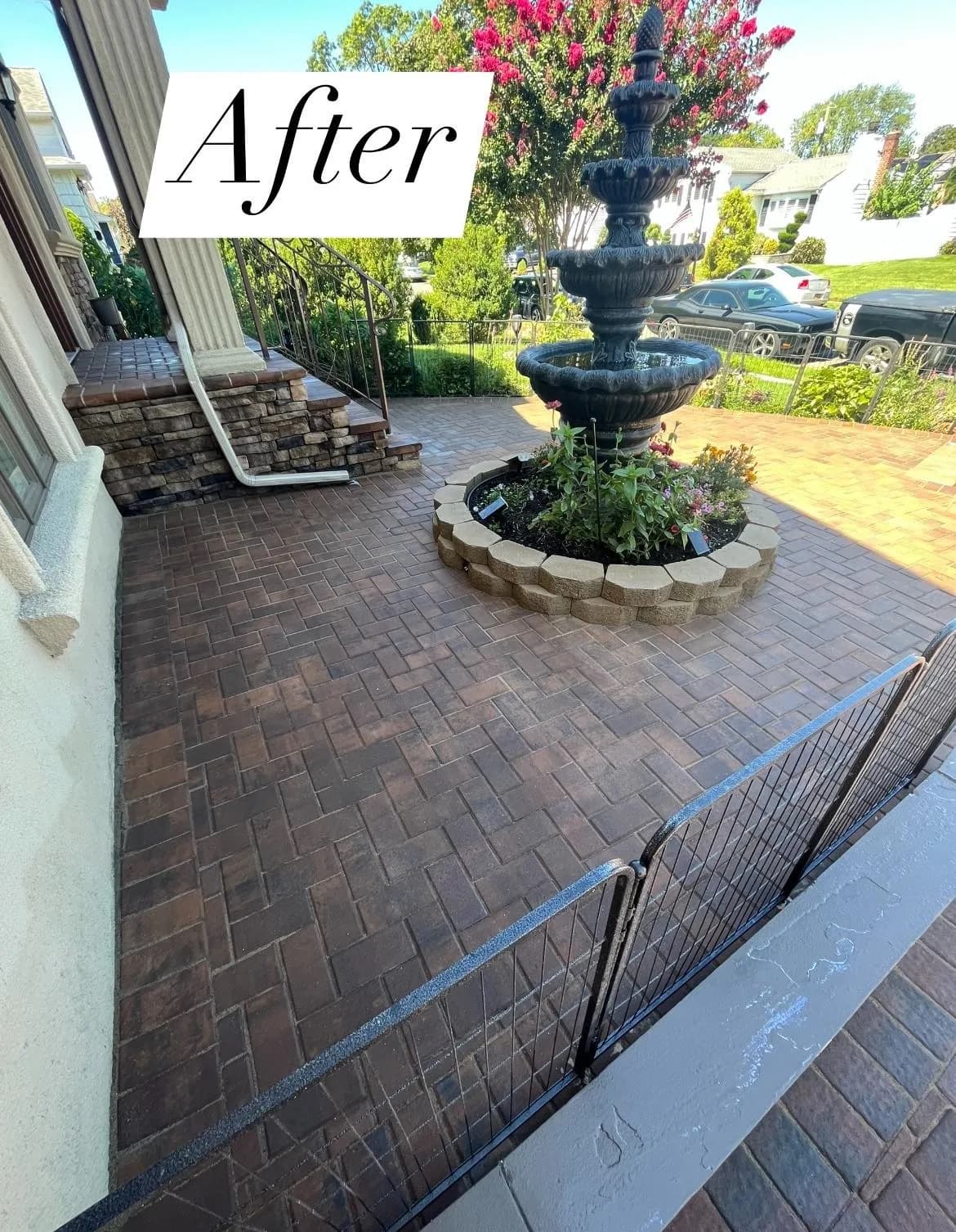 After pavers sealant: vibrant and well-protected pavers