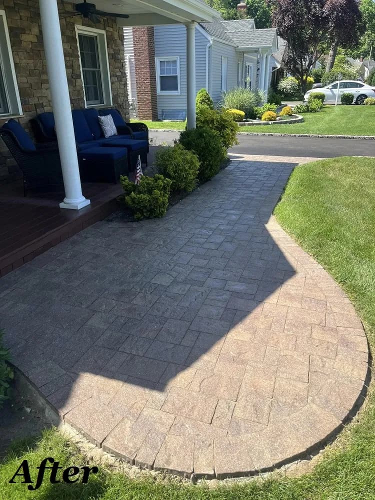 After washing and sealant: patio looking spotless and vibrant