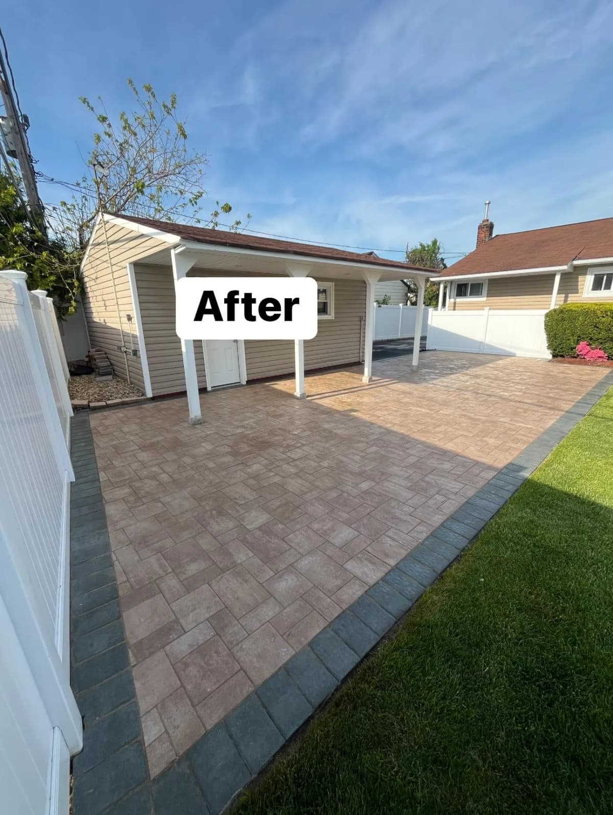 After washing and sealant: sparkling clean and vibrant surface