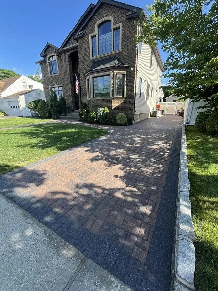 A driveway freshly sealed and protected for longevity.